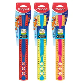 Vonalzó MAPED Kidy´Grip 30 cm, kétoldalas motívumkeverék